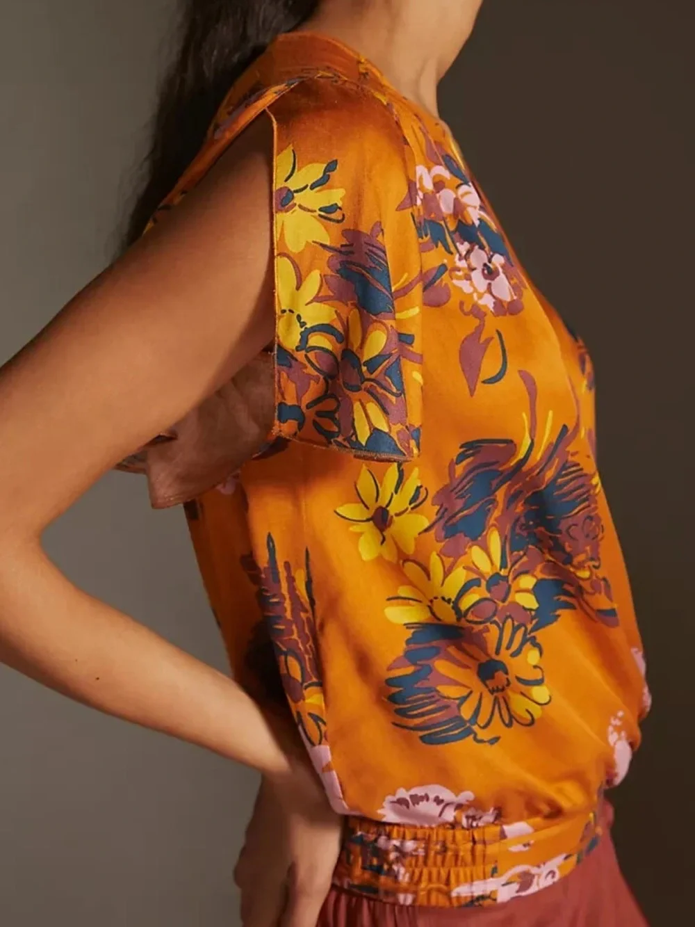 NWT Anthropologie Tiny Venus Knit Wrap Blouse - Picture 2 of 11